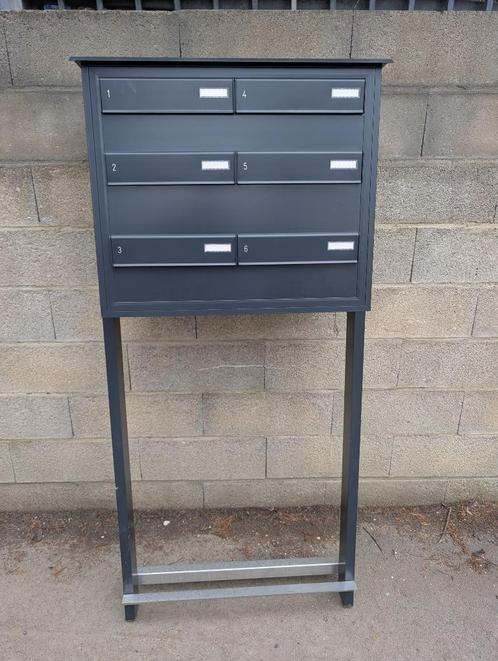 Boîte aux lettres multiples haut de gamme (6) en aluminium, Doe-het-zelf en Bouw, Overige Doe-Het-Zelf en Bouw, Nieuw, Ophalen