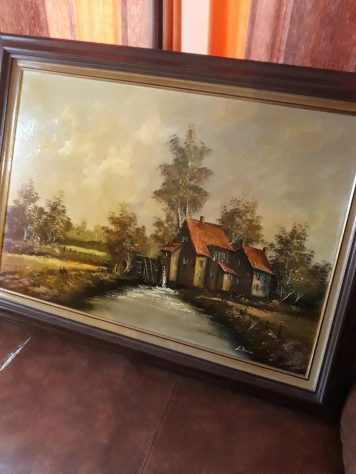 Olieverf schilderij., Antiek en Kunst, Kunst | Schilderijen | Klassiek, Ophalen