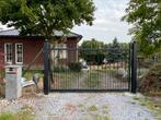 SMEEDIJZEREN ELEKTRISCH POORT  MET PALEN EN MOTOREN, Tuin en Terras, Tuinpoorten, 200 cm of meer, Ophalen of Verzenden, Zo goed als nieuw