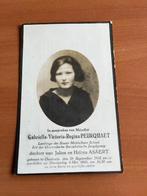 Aandenken G. Peurqaet  Oostende 1912 + 1930, Carte de condoléances, Enlèvement ou Envoi