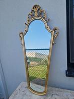 REGENCY GOUD kleurige  deknudt design Spiegel ,105  cm hoog, Ophalen, Ovaal, 50 tot 100 cm, 100 tot 150 cm