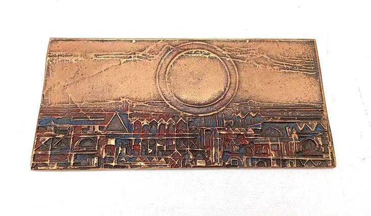 ROGER BONDUEL brons beeld verguld, Antiek en Kunst, Antiek | Brons en Koper, Brons, Ophalen of Verzenden