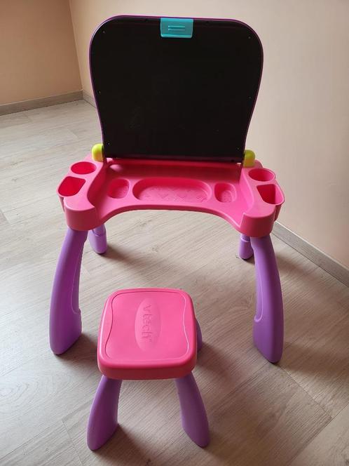 v tech magisch bureau Roos, Kinderen en Baby's, Speelgoed | Vtech, Zo goed als nieuw, 2 tot 4 jaar, Ophalen