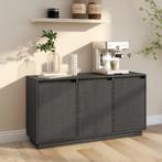 Buffet 111x34x60 cm en bois de pin massif gris, Maison & Meubles, Envoi, Neuf, Gris