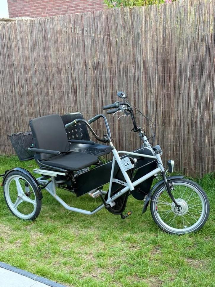 Electrische Duofiets PF mobility side by side, Fietsen en Brommers, Fietsen | Driewielfietsen, Gebruikt, Ophalen of Verzenden