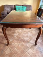 Eettafel met glazen plaat erop, Antiek en Kunst, Ophalen