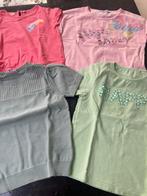 4 t-shirts maat 128, Kinderen en Baby's, Meisje, Ophalen of Verzenden, Zo goed als nieuw, Shirt of Longsleeve