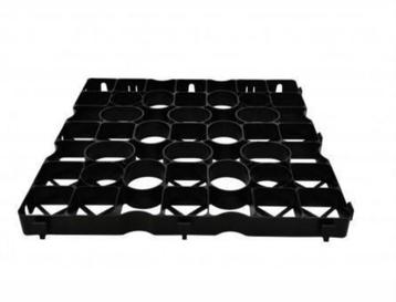 Grastegels/grasdallen 50x50x4cm HDPE kunststof zwart beschikbaar voor biedingen