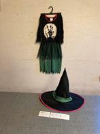 Costume de sorcière avec chapeau 8-10 ans, Meisje, Gebruikt