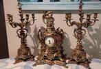 Grote antieke schouwgarnituur klok,h 55 cm, Ophalen