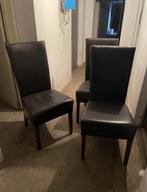Lot de 6 chaises en cuir ., Maison & Meubles, Chaises, Enlèvement, Noir, Cuir