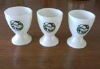 Set van 3 eierdopjes met koe (wit plastic), Huis en Inrichting, Keuken | Servies, Ophalen of Verzenden, Nieuw