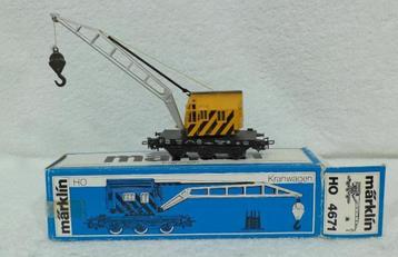 4671 Marklin HO - Kraanwagen + bijwagen (C2400210) beschikbaar voor biedingen