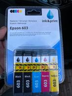 Blisterverpakking met 5 Epson 603-inktcartridges, Enlèvement ou Envoi, Neuf, Cartridge, Ink&print