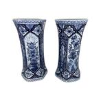 Paire de Vases Delft - Élégance Bleue des Années 50