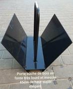 Houtblokhouder voor hout, gemaakt van gietijzer en zeer zwaa, Ophalen