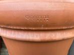 Deroma Italia grote terracotta potten als nieuw., Jardin & Terrasse, Pots de fleurs, Comme neuf, Terracotta, Rond, 40 à 70 cm
