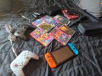 Switch met heel veel toebehoren en games, Met 2 controllers, Ophalen of Verzenden, Zo goed als nieuw, Switch Original