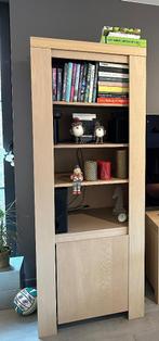 Kolomkast, boekenkast lichte eik, als nieuw - Werchter, Ophalen, Modern, tijdloos, Eikenhout, 50 tot 100 cm