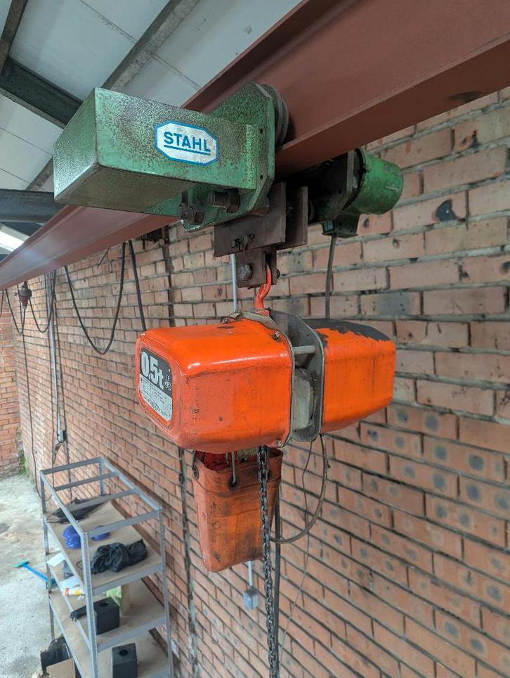 elektrische takel op loopkat, Bricolage & Construction, Treuils et Palans, Utilisé, Électrique, Enlèvement