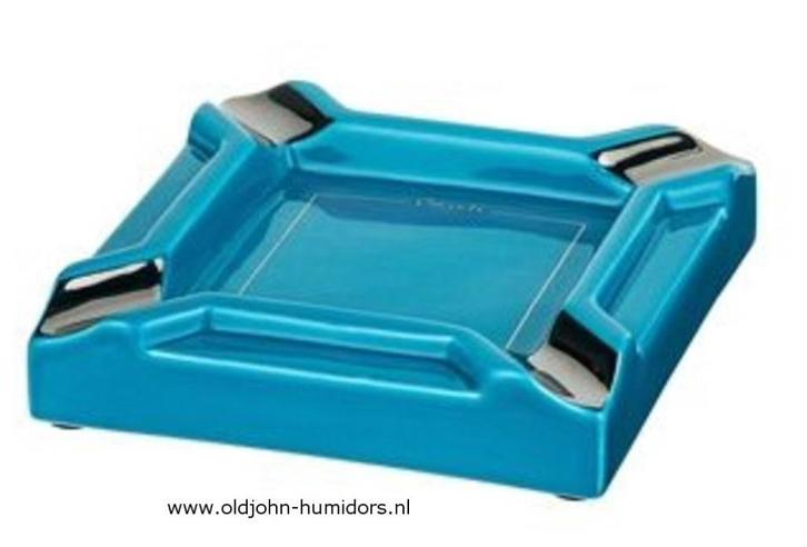 CASETI MERK SIGAAR ASBAK 20 CM TURQUOISE KERAMIEK     sab08, Verzamelen, Rookartikelen, Aanstekers en Luciferdoosjes, Nieuw, Asbak