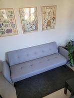 Grijs zetel(bed), Huis en Inrichting, Zetels | Zetels, Ophalen, Driepersoons, 75 tot 100 cm, Zo goed als nieuw