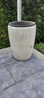 Grand Cache-pot en pierre (mosaïques) avec pot int H46*D33cm, Jardin & Terrasse, 25 à 40 cm, Pierre, Intérieur, Rond