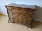Commode met 3 lades in massief hout, Huis en Inrichting, Ophalen, Zo goed als nieuw