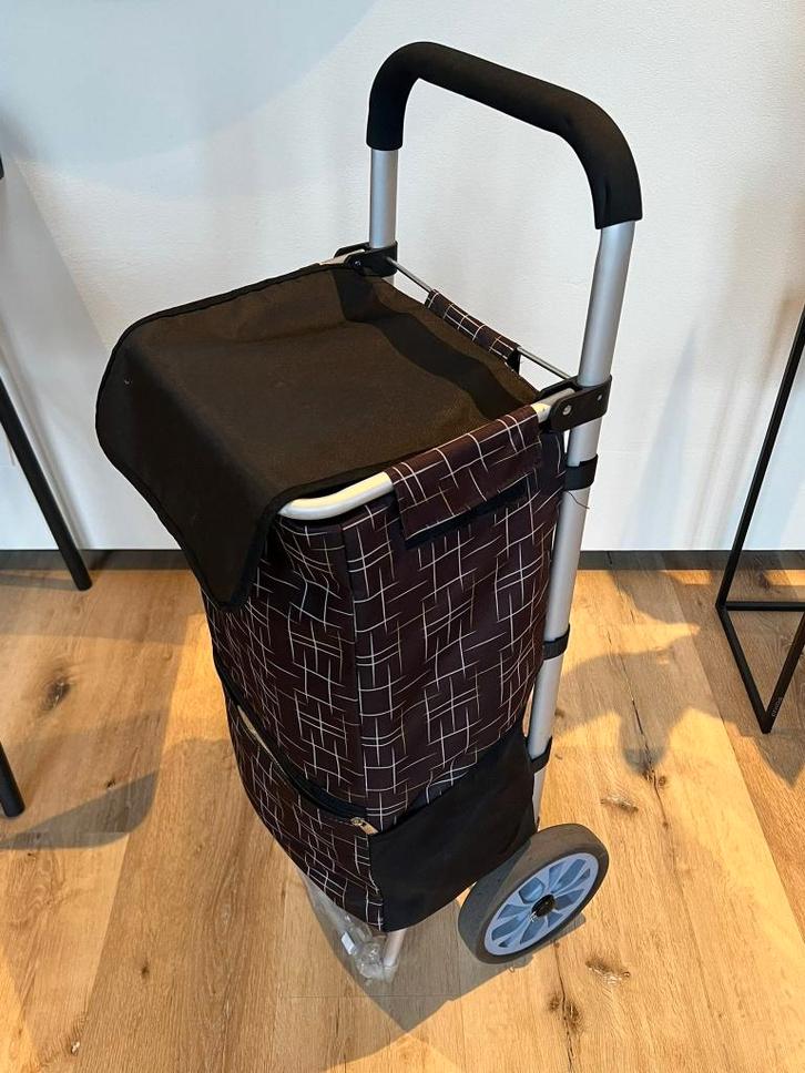 Caddie de courses, Bijoux, Sacs & Beauté, Valises, Comme neuf, Plastique souple, Roulettes, Enlèvement