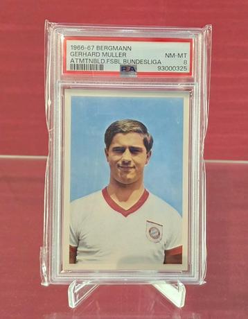 PSA+NO Panini+Bergmann+Gerd Müller+Muller+PSA 8 beschikbaar voor biedingen