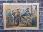 Antieke schoolkaart de kleermaker, Antiek en Kunst, Ophalen