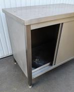 table en acier inoxydable avec tiroirs, armoire inox, Articles professionnels, Enlèvement, Utilisé