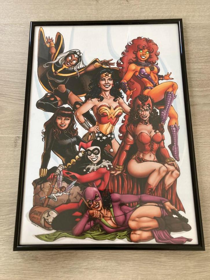 Superwomen litho, Antiek en Kunst, Kunst | Litho's en Zeefdrukken, Verzenden
