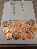 14 munten van 2 cent munthuis A Duitsland, Ophalen of Verzenden, Duitsland, 2 cent, Setje