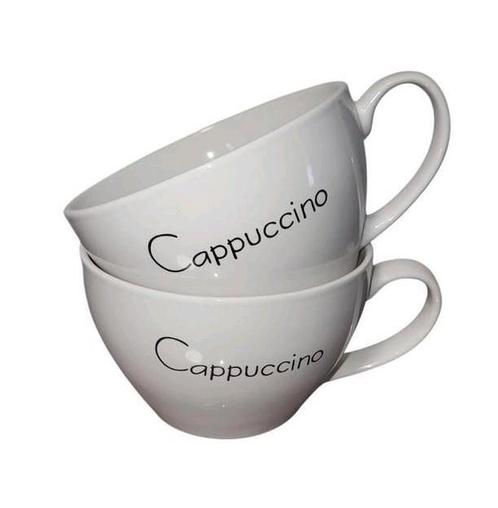 2 stuk Cappuccino kopje / Ecru nieuwstaat, Huis en Inrichting, Keuken | Servies, Zo goed als nieuw, Ophalen of Verzenden
