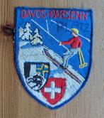 Davos geborduurde patche vintage ski, Ophalen of Verzenden, Gebruikt, Ski, Overige typen