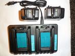 Batterijlader DC18RD+ 2x Batterijen MT1850; 18V, 5Ah, 90Watt, Ophalen of Verzenden, Zo goed als nieuw