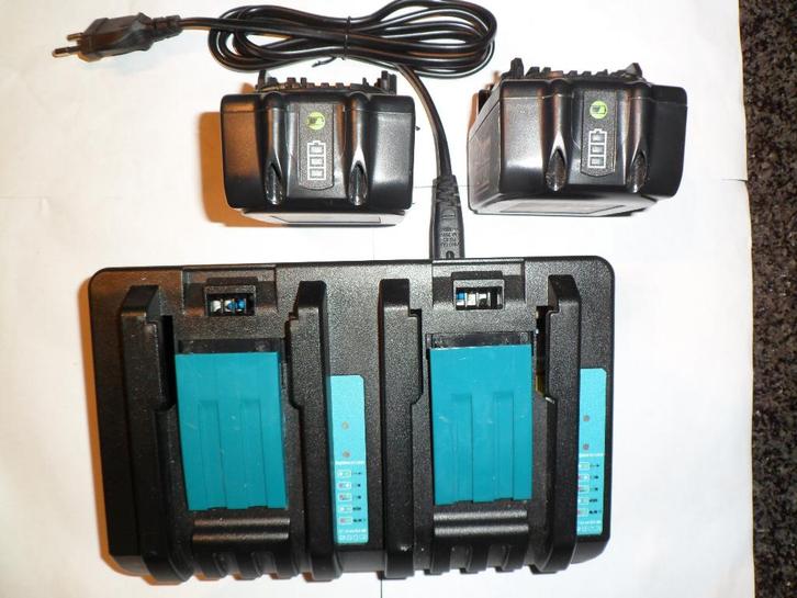 Chargeur de batterie DC18RD+ 2 batteries MT1850; 18 V, 5 Ah, Bricolage & Construction, Outillage | Autres Machines, Comme neuf