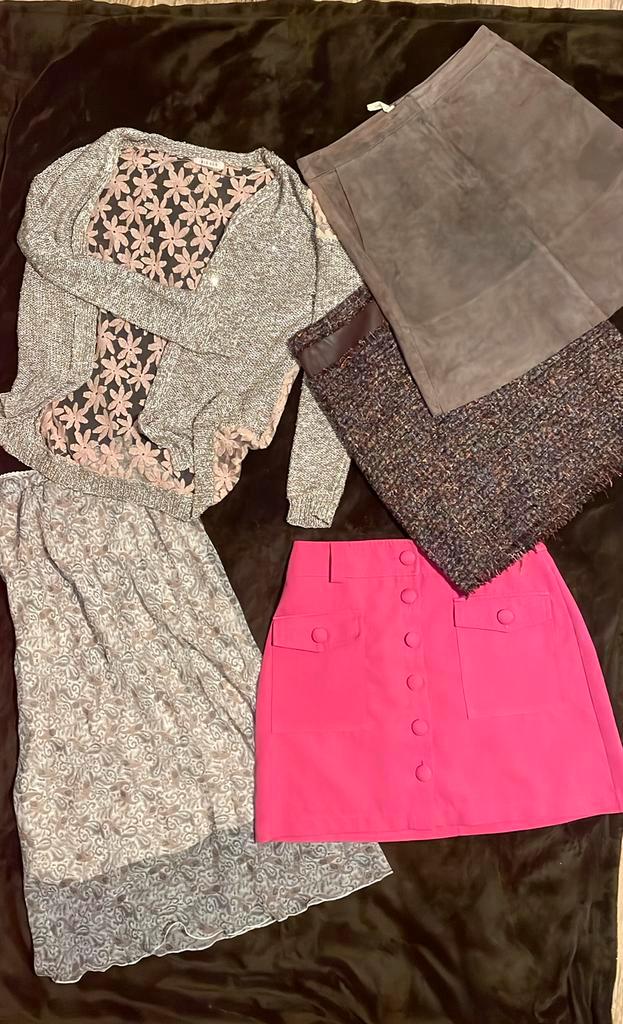 Set van 4 rokken en een vest voor dames 34-36/S, Kleding | Dames, Dames-kledingpakketten, Zo goed als nieuw, Maat 36 (S), Ophalen of Verzenden