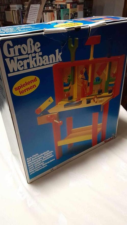 Vintage houten werkbank voor kids, Kinderen en Baby's, Speelgoed | Houten speelgoed, Zo goed als nieuw, Ophalen of Verzenden