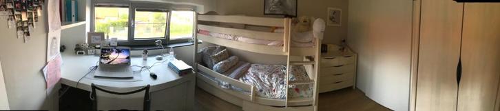 kinderslaapkamer: stapelbed, Kinderen en Baby's, Kinderkamer | Stapelbedden en Hoogslapers, Gebruikt, Stapelbed, Ophalen