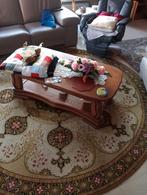 Houten salontafel met schuif, Ophalen