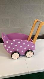 Houten poppenwagen Janod, Ophalen, Gebruikt, Duw- of Trekspeelgoed