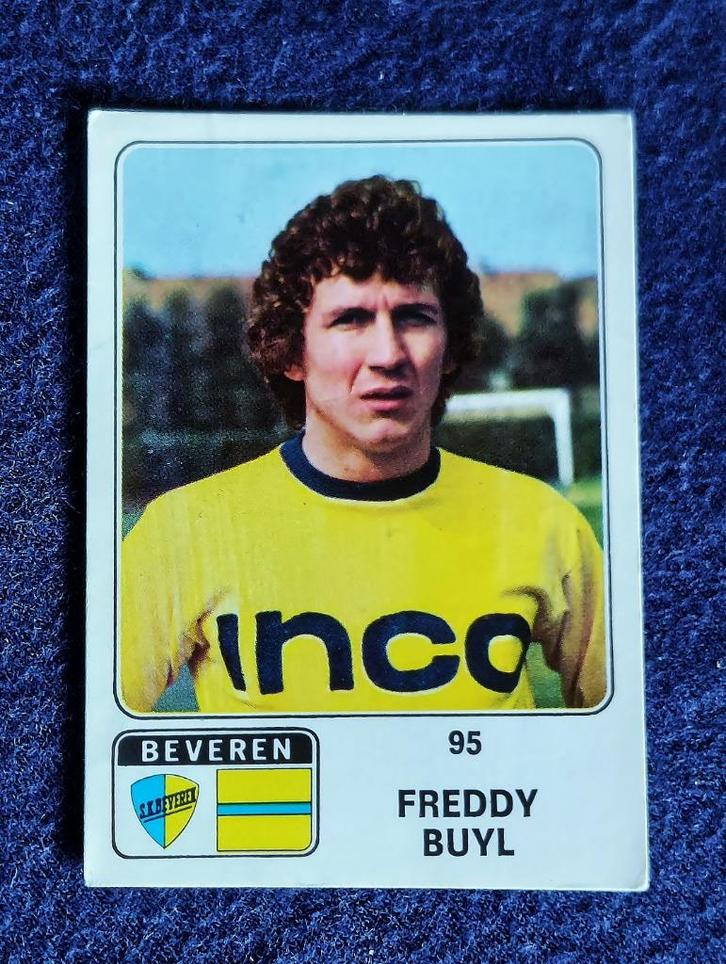 Panini sticker voetbal ' FB 1973 - Freddy Buyl '  -nieuw-, Verzamelen, Sportartikelen en Voetbal, Nieuw, Poster, Plaatje of Sticker
