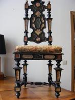 ANTIEKE stoel "PIETRA DURA" 19de eeuw, Ophalen