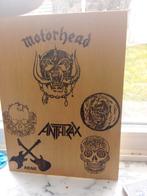 Pyrogravure Motörhead, anthrax et Slayer en iron maiden, Enlèvement