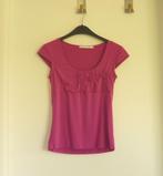 Fuchsia roze T-shirt met 3 gefronste bloemen LolaLiza Mt 38, Vêtements | Femmes, Taille 38/40 (M), Rose, Enlèvement ou Envoi