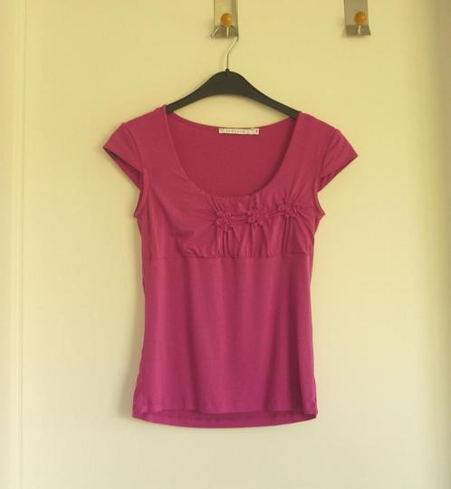 Fuchsia roze T-shirt met 3 gefronste bloemen LolaLiza Mt 38, Vêtements | Femmes, T-shirts, Taille 38/40 (M), Rose, Enlèvement ou Envoi