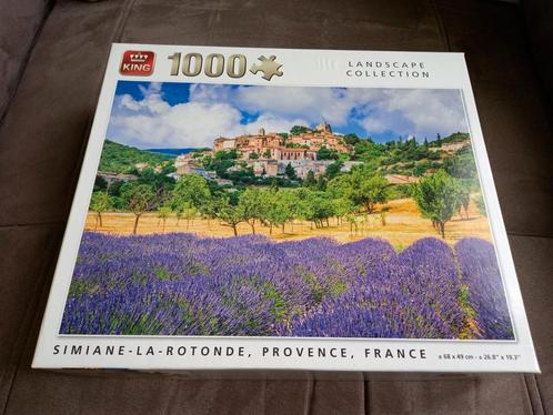 King puzzel 1000 stuks - Simiane-la-rotonde, Provence, Hobby en Vrije tijd, Denksport en Puzzels, Gebruikt, Legpuzzel, 500 t/m 1500 stukjes