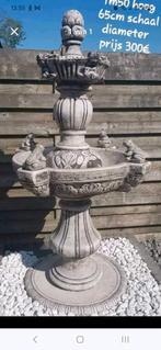 Fontein met kikkers uit beton, Tuin en Terras, Ophalen, Beton, Fontein